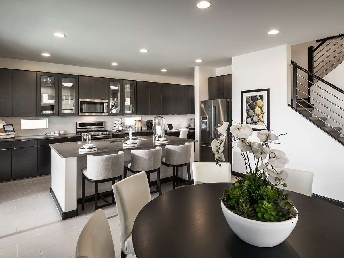 Modern interior kitchen and dining area for article Top 8 New Home Builders in Tucson Worth Checking Out for newcomer moving to Tucson.