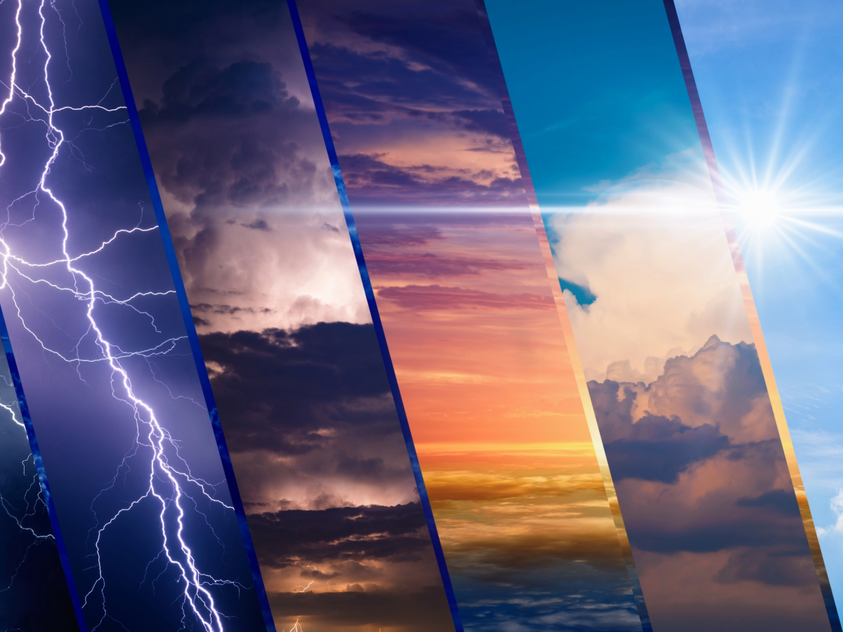 An image depicting different weather.