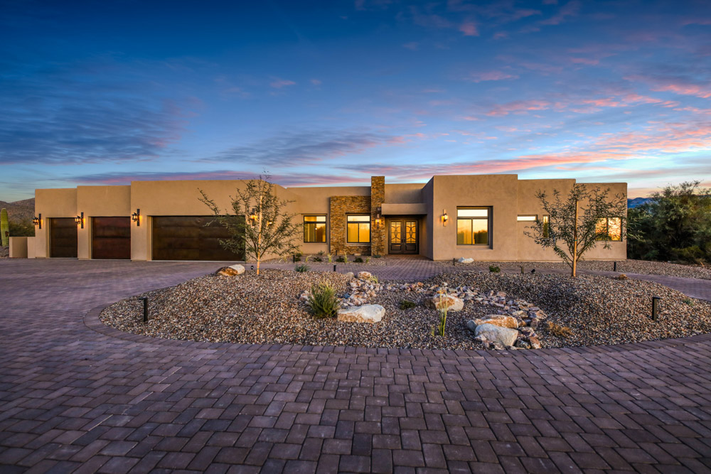 Large modern home for article Play Hard, Live Fully at Dove Mountain for newcomers moving to Tucson.